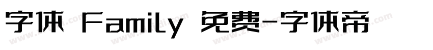 字体 Family 免费字体转换